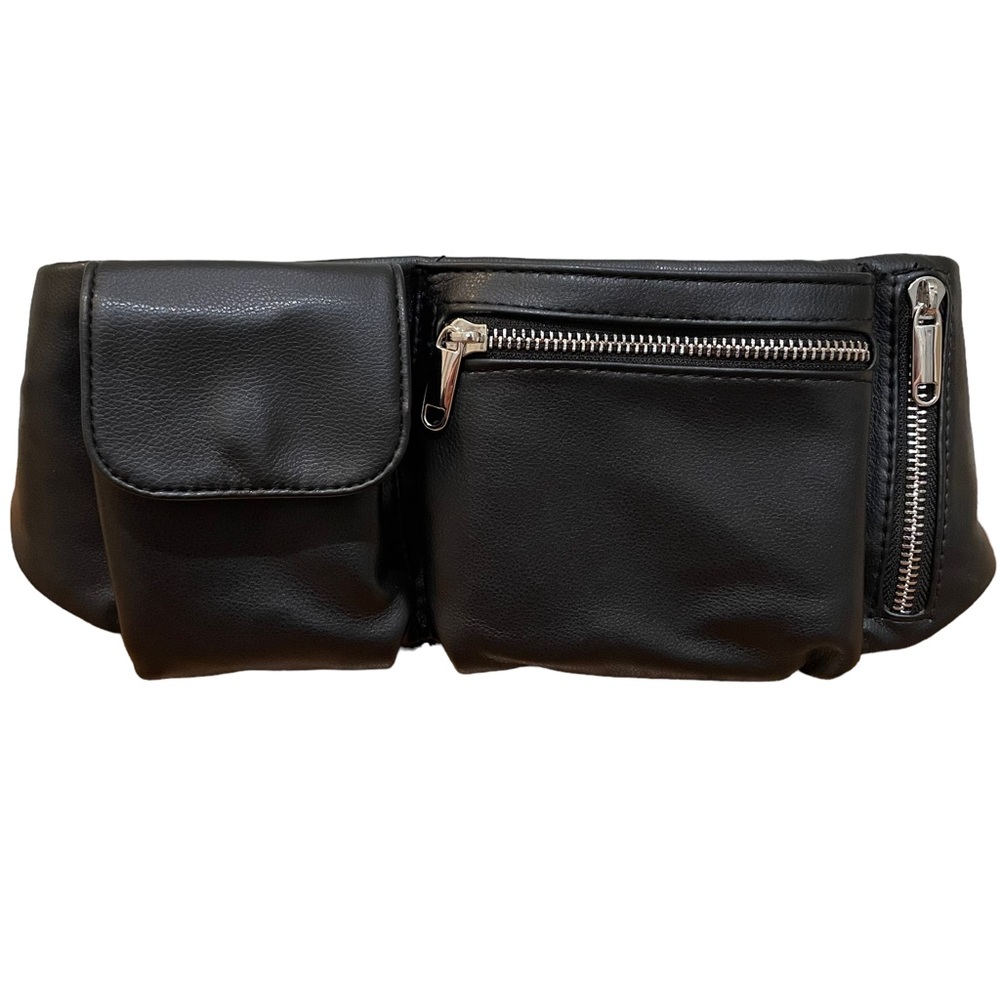 Wild Fable belt bag Fanny pack crossbody black and silver